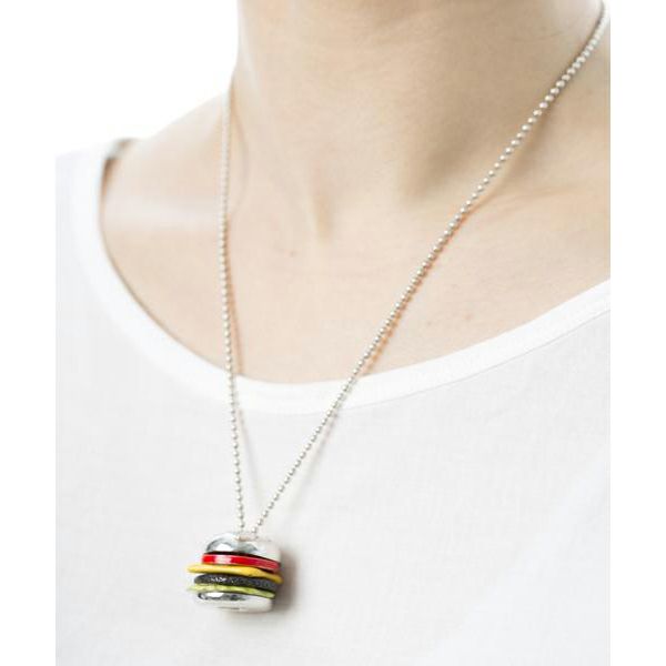 ハンバーガー バンズ チャーム シルバー