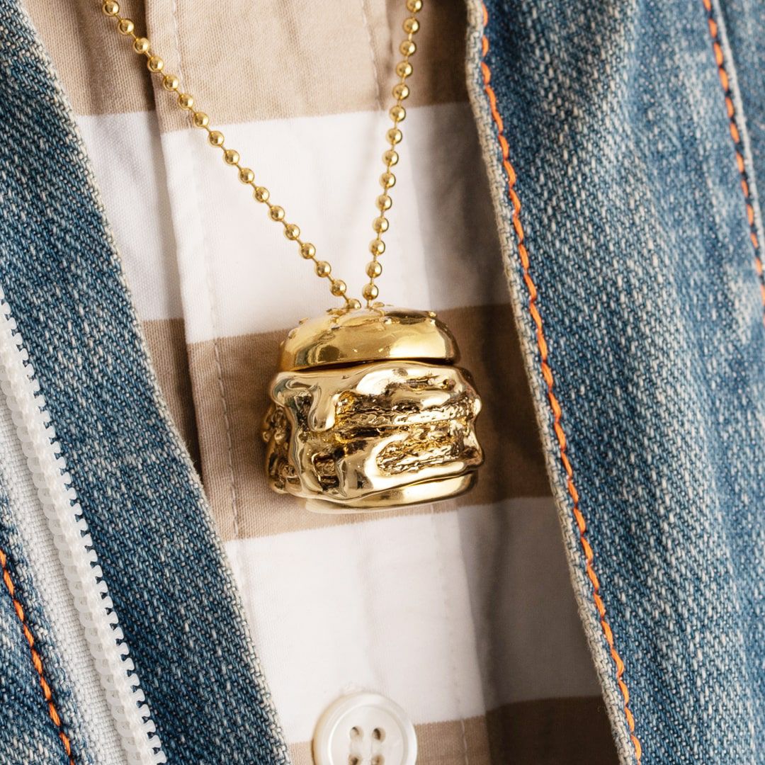 チャーム/バンズ(ゴールド)【ハンバーガーシリーズ】