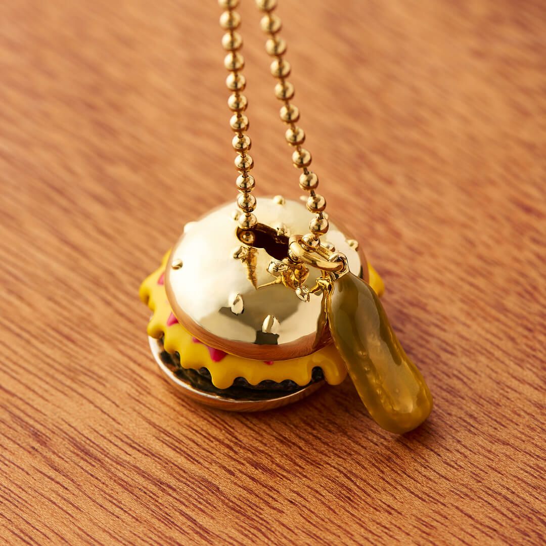 チャーム/バンズ(ゴールド)【ハンバーガーシリーズ】