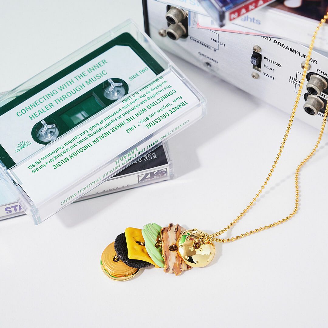 チャーム/バンズ(ゴールド)【ハンバーガーシリーズ】