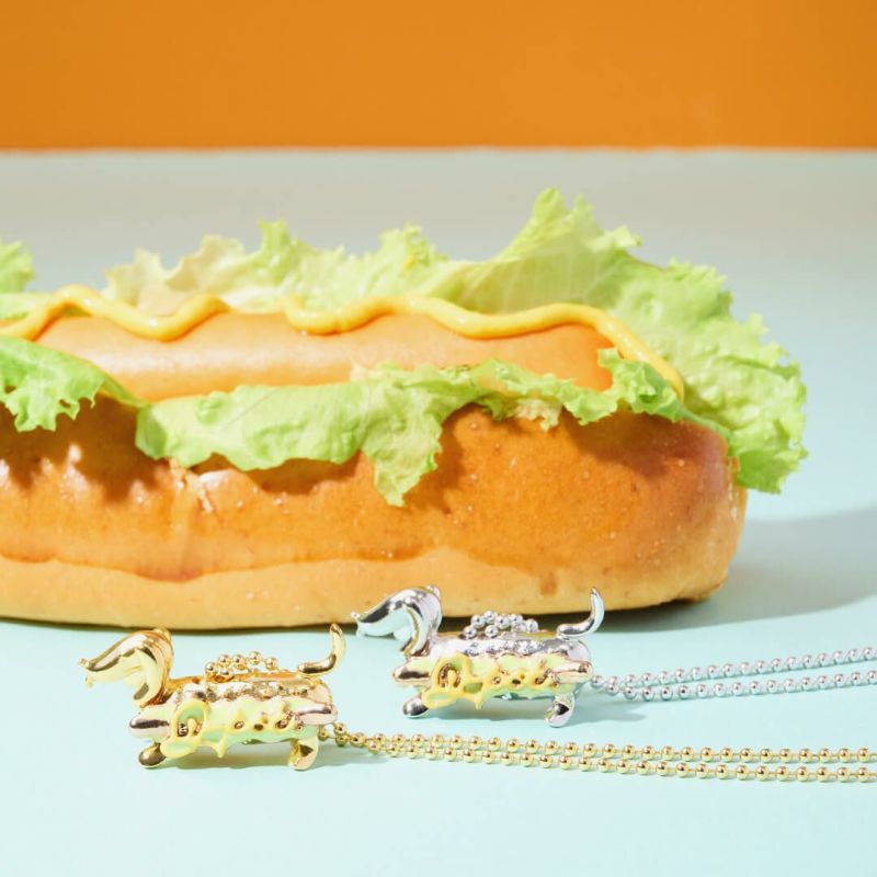 q-pot. hotdogdog ネックレス　ソーセージチャーム　セット Q-pot. (キューポット) Hotdog Dog ネックレス＆ソーセージ