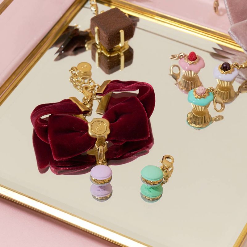 ブレスレット/エラベルシアワセ ベルベットリボン(レッド) | Q