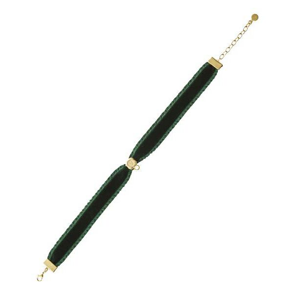 チョーカー/エラベルシアワセ ベルベットリボン(グリーン) | Q-pot