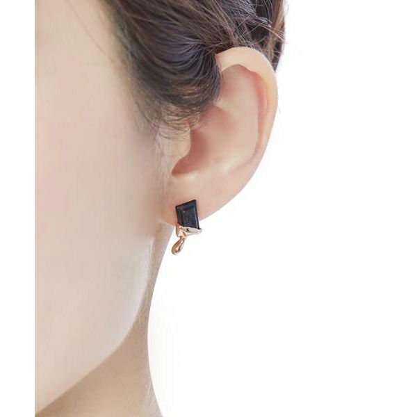 ピアス/メルティーストロベリー　チョコレート ピンクゴールド