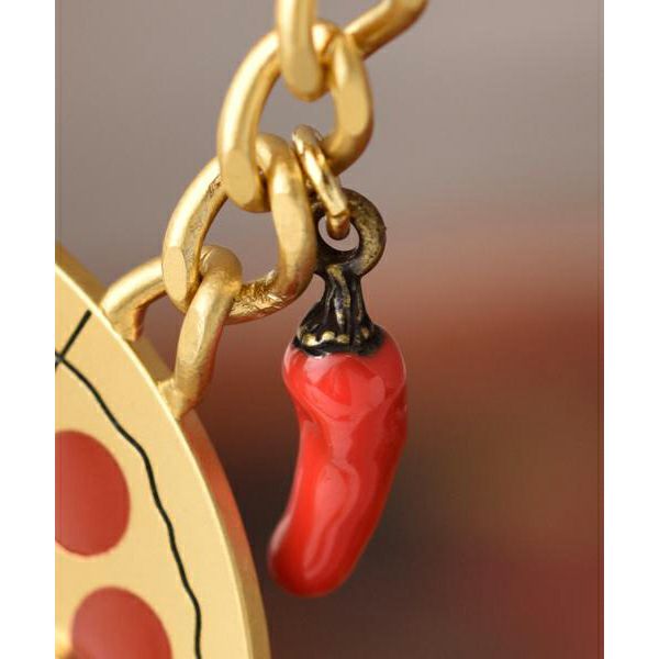 メルティッド チーズ ペパロニピザ ネックレス | Q-pot. ONLINE SHOP 