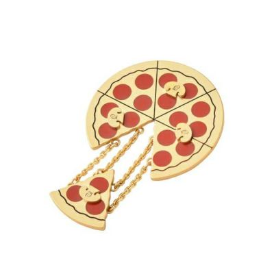 【残り１点】メルティッド チーズ ペパロニピザ ブローチ
