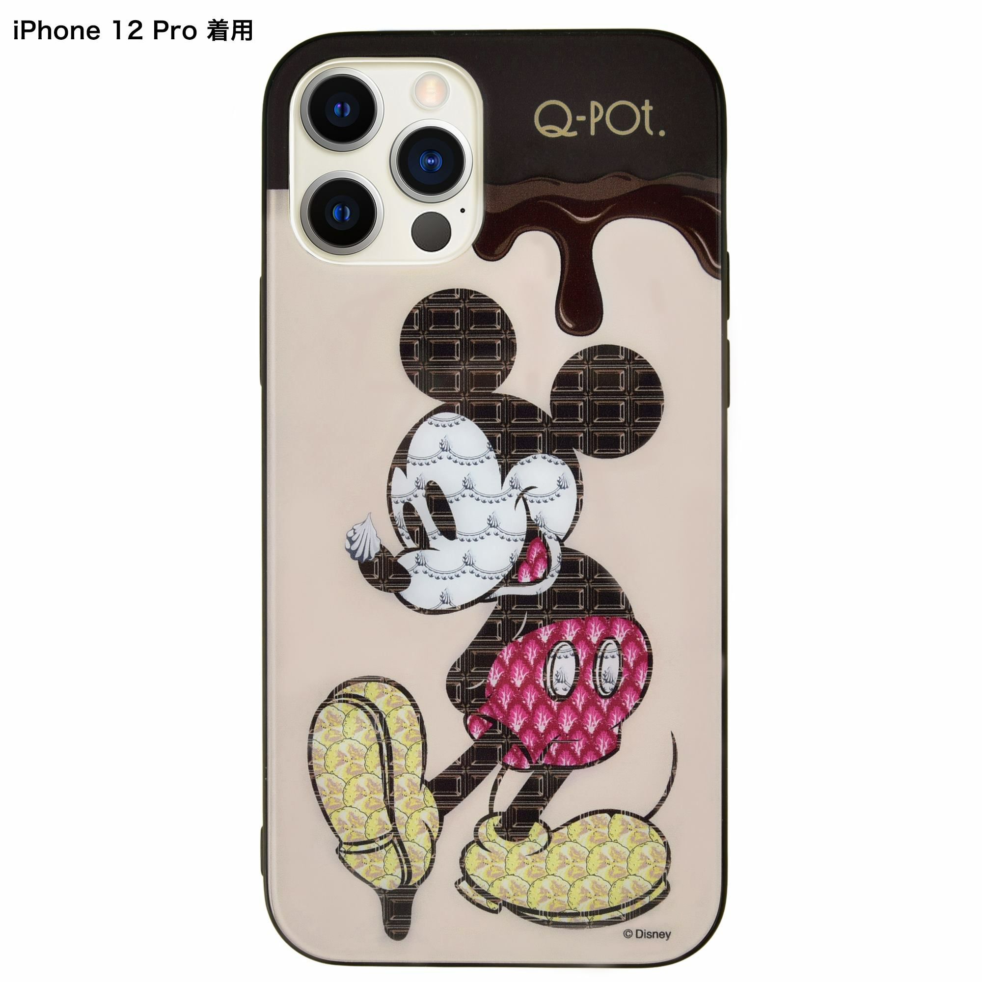ミッキーマウス スウィーツ Iphoneハードガラスケース 12 12pro Q Pot Online Shop