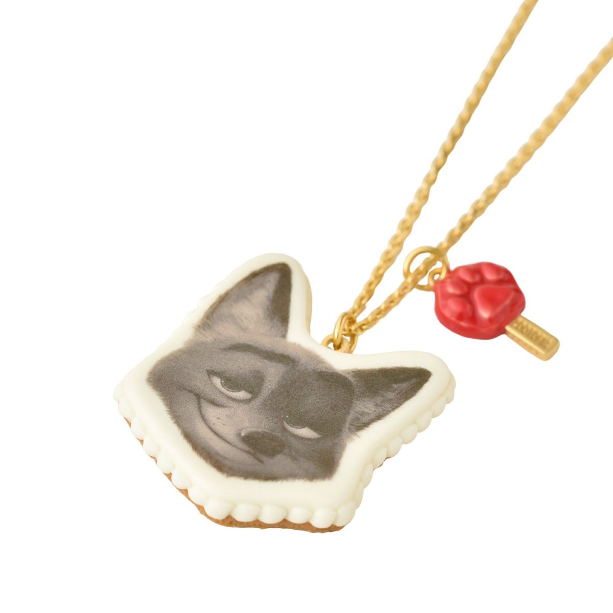 ズートピア　ディズニーコラボアクセサリー　ニック/ホームメイド キャロットケーキ ネックレス