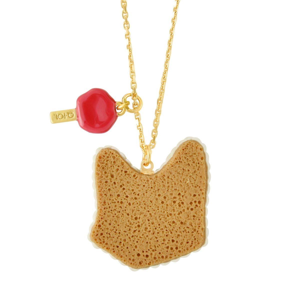 ズートピア　ディズニーコラボアクセサリー　ニック/ホームメイド キャロットケーキ ネックレス