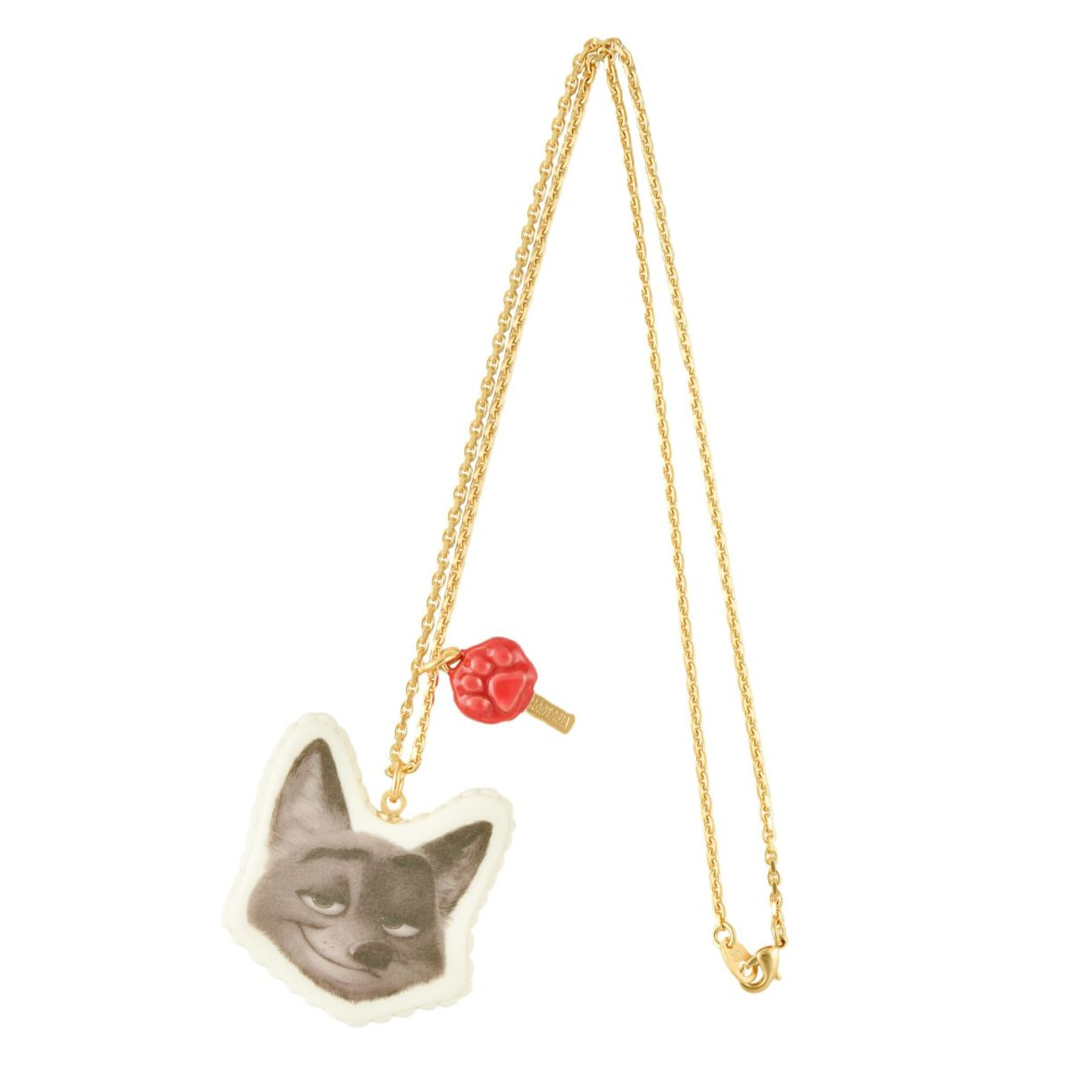 ズートピア　ディズニーコラボアクセサリー　ニック/ホームメイド キャロットケーキ ネックレス