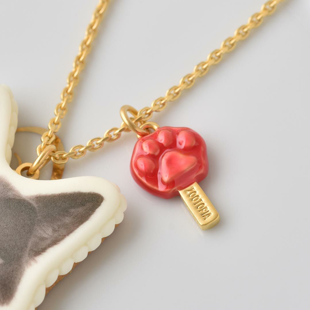 ズートピア　ディズニーコラボアクセサリー　ニック/ホームメイド キャロットケーキ ネックレス