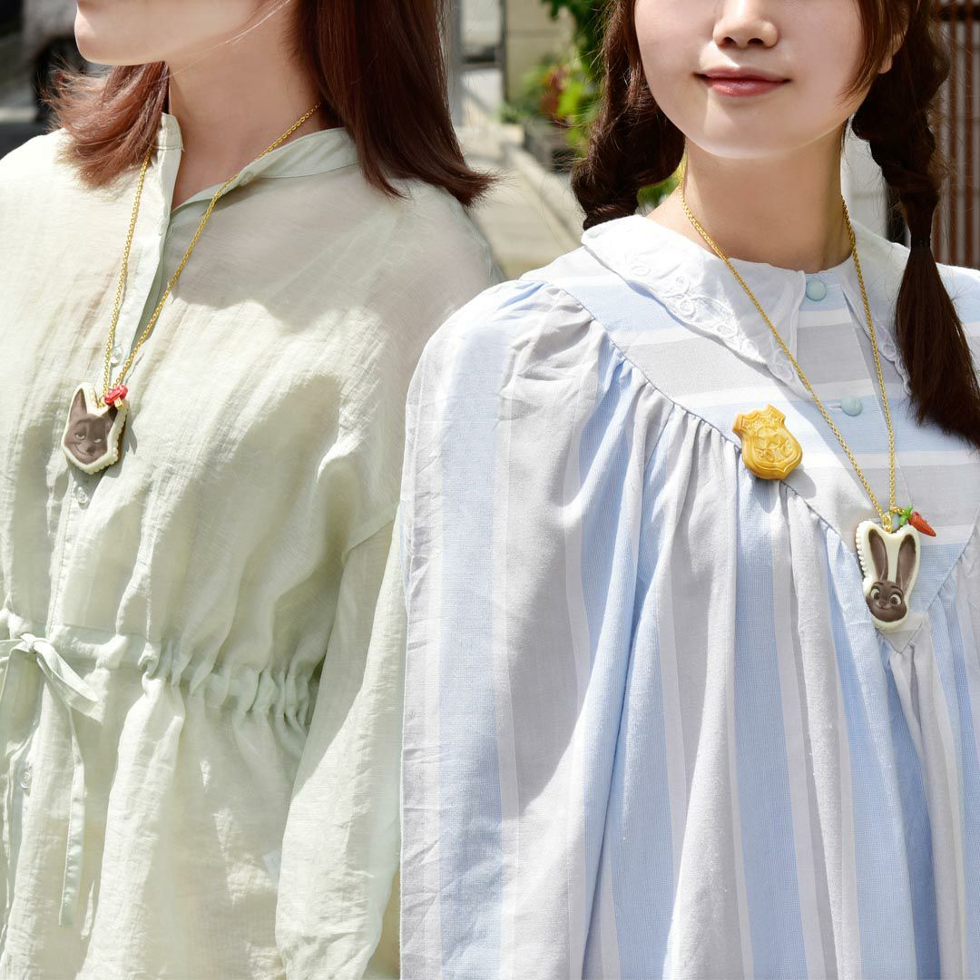 ズートピア　ディズニーコラボアクセサリー　ニック/ホームメイド キャロットケーキ ネックレス