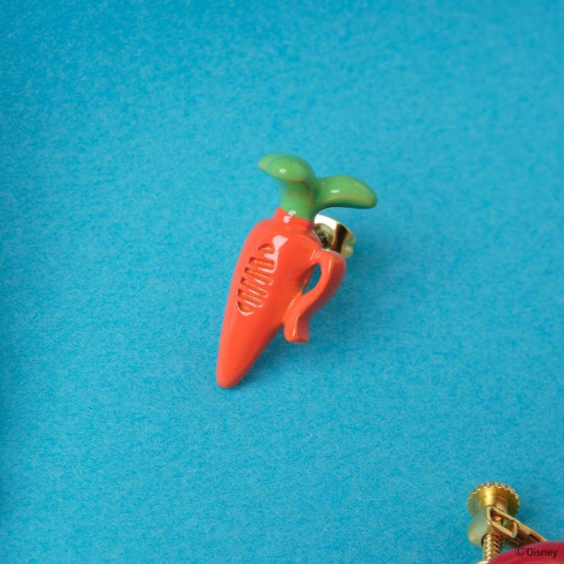 残り1点】ジュディ/キャロットレコーダー ピアス【ディズニー