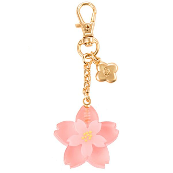 4月末まで春限定販売】ゆらゆら揺れる、本革で仕立てた『桜』の