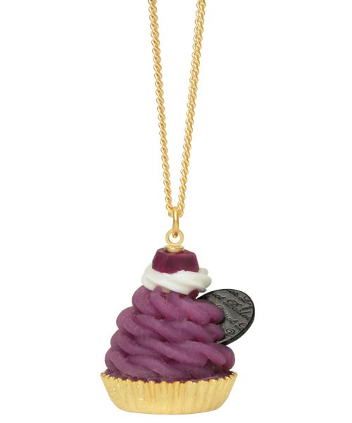 紫芋のモンブランカップケーキ ネックレス | Q-pot. ONLINE SHOP 紫芋のモンブランカップケーキ ネックレス | Q-pot. ONLINE SHOP