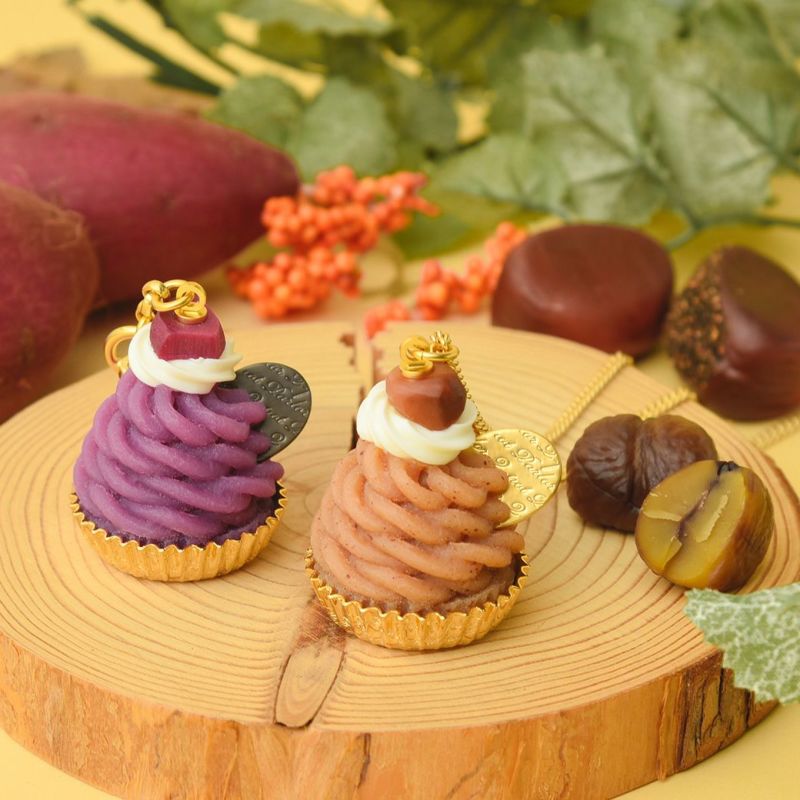 紫芋のモンブランカップケーキ ネックレス | Q-pot. ONLINE SHOP 紫芋のモンブランカップケーキ ネックレス | Q-pot. ONLINE SHOP