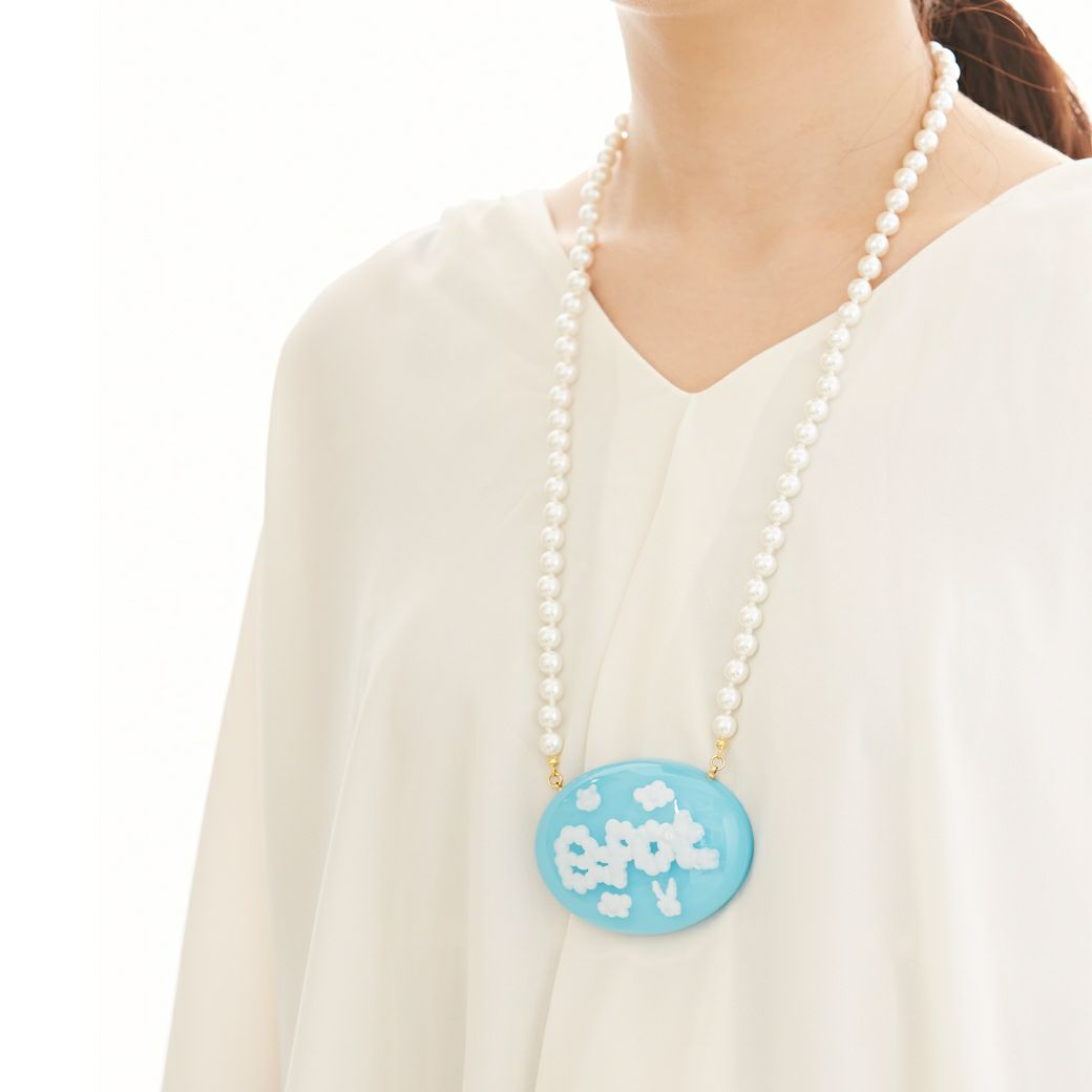 モクモクモ ブルースカイ ネックレス(L) | Q-pot. ONLINE SHOP