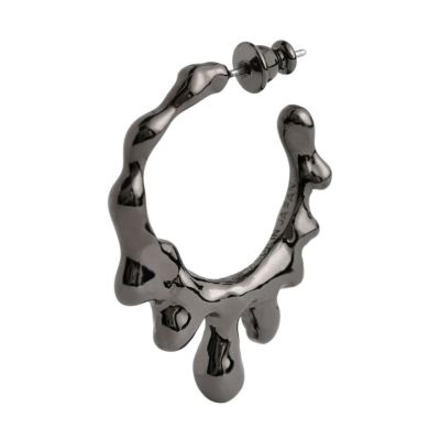 メルティーメルト フープピアス(ブラック)