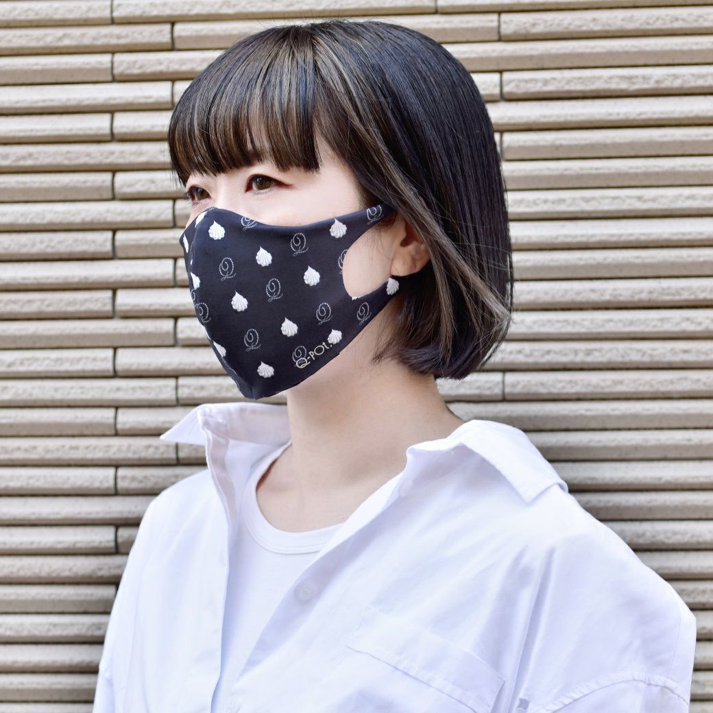 パールホイップ ストレッチマスク(ブラック） | Q-pot. ONLINE SHOP