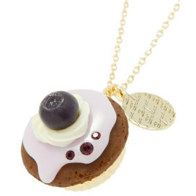 ブルーベリーカップケーキ ネックレス