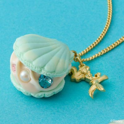 アリエル/シェル マカロン ネックレス【ディズニー アクセサリー】【リトル・マーメイド】