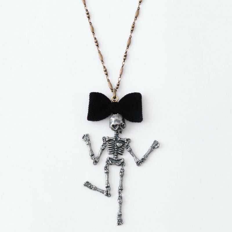 ダンシングスカル リボンネックレス | Q-pot. ONLINE SHOP