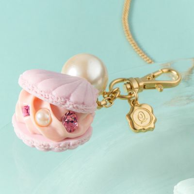 シェルマカロン・バッグチャーム　ライトパープル