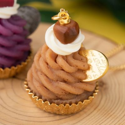 【残り１点】和栗のモンブランカップケーキ　ネックレス