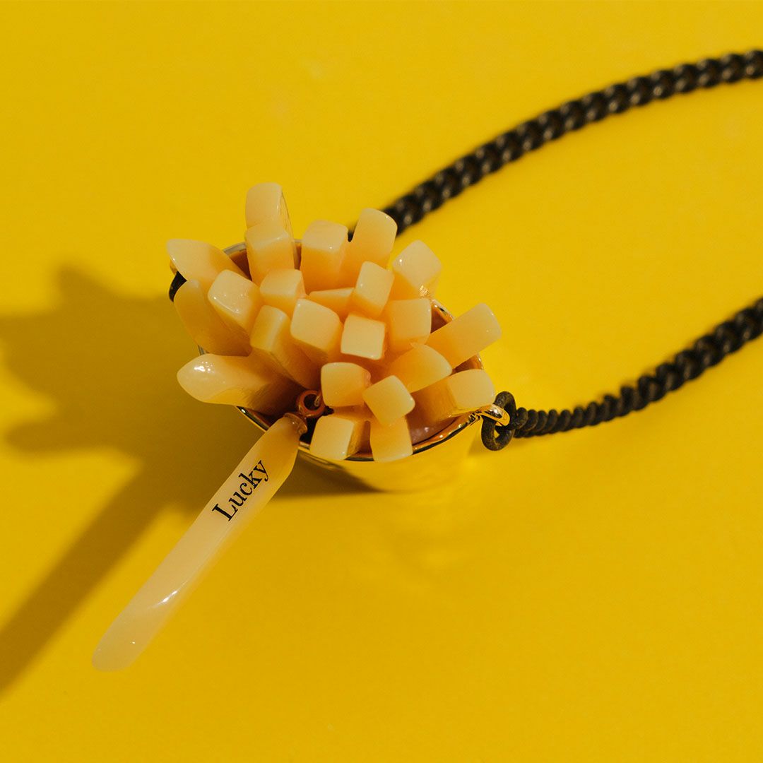 ラッキーフレンチフライ ネックレス【ハンバーガーシリーズ】