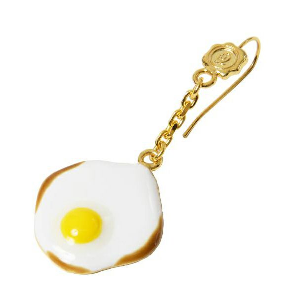 目玉焼き　ピアス【ハンバーガーシリーズ】
