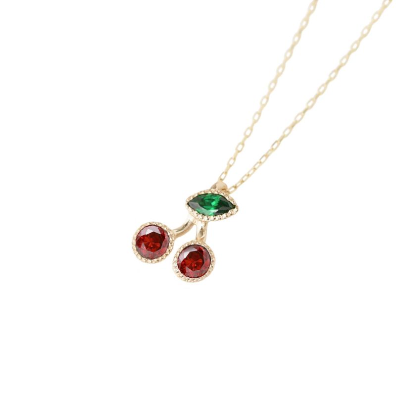 K10】チェリー ネックレス | Q-pot. ONLINE SHOP