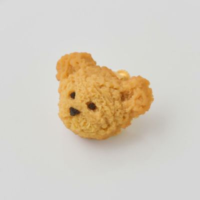 【残り1点】テディベアのカオ メイプルクッキー イヤリング