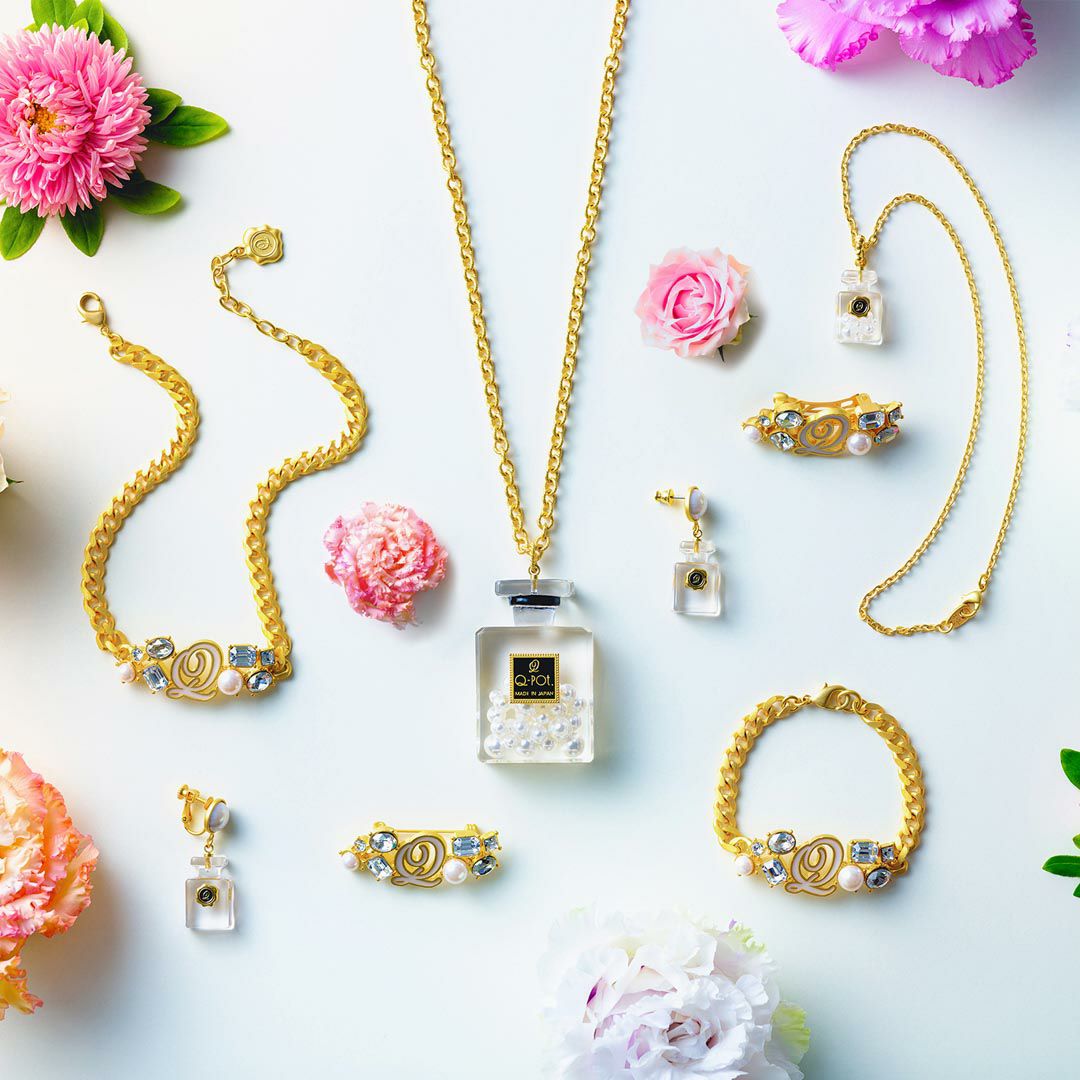 パールパフュームボトル ネックレス