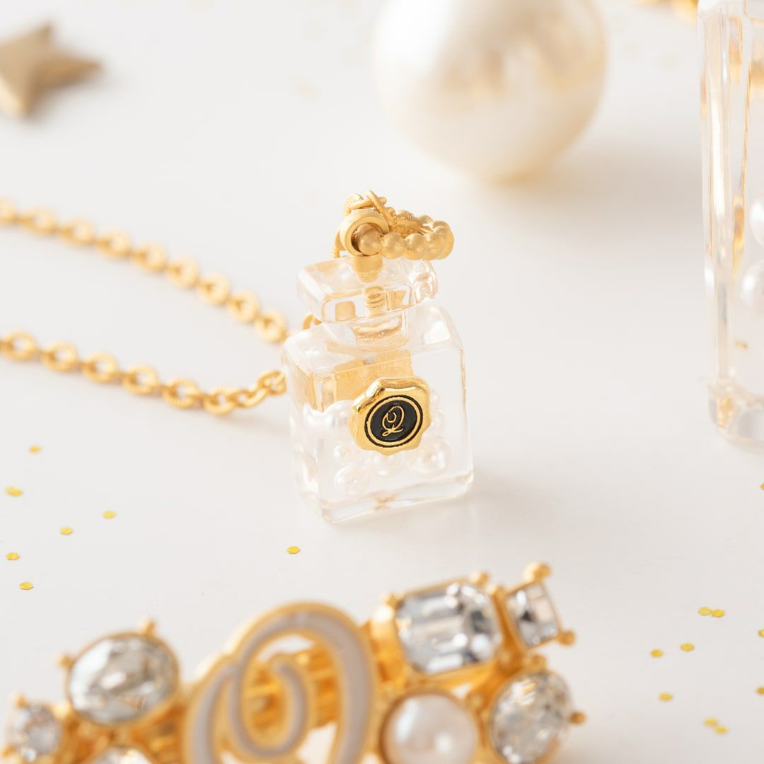 パールパフュームボトル ネックレス