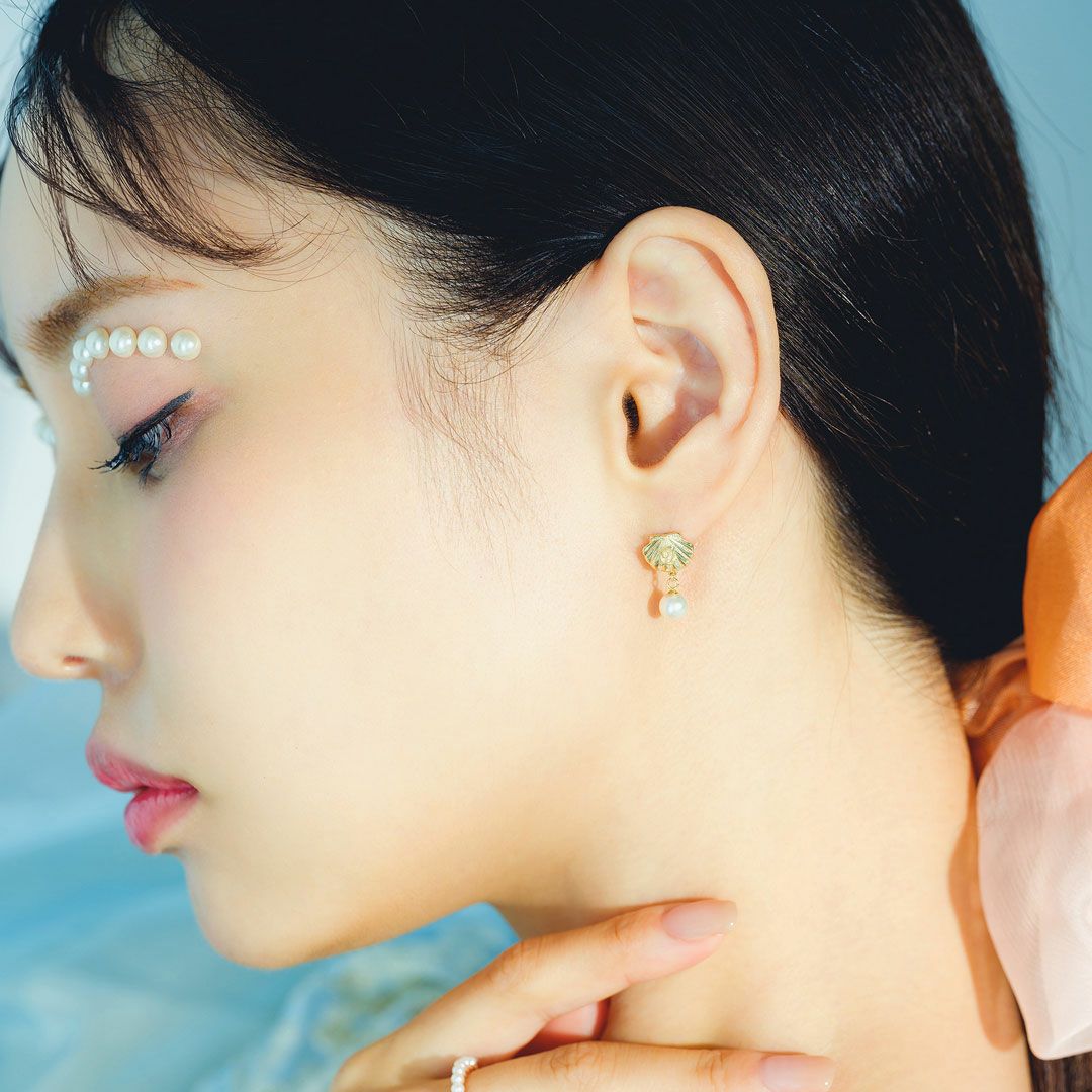 K10】シーシェル ピアス | Q-pot. ONLINE SHOP