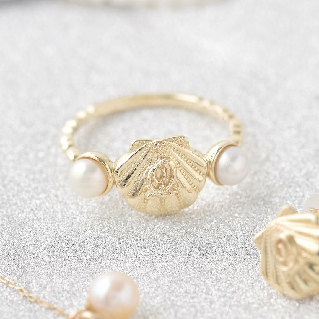 K10】シーシェル ピアス | Q-pot. ONLINE SHOP