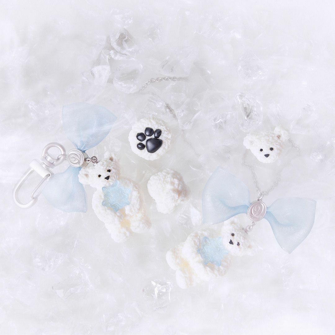 シロクマ　クッキー　イヤリング