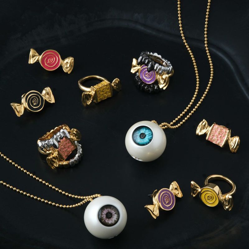 Poppy/ピンクアイボール ネックレス | Q-pot. ONLINE SHOP