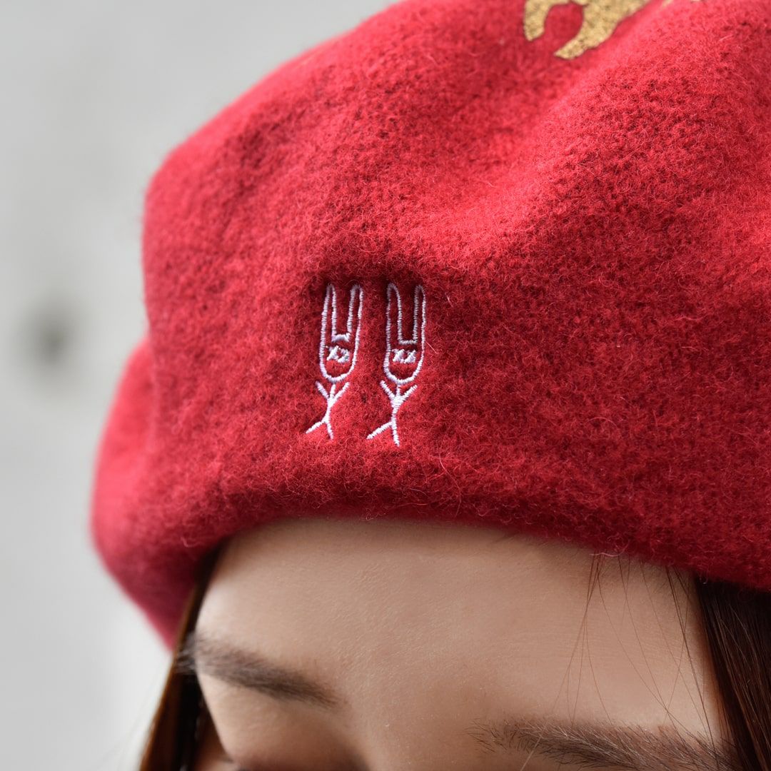 Poppy コラボ ベレー帽