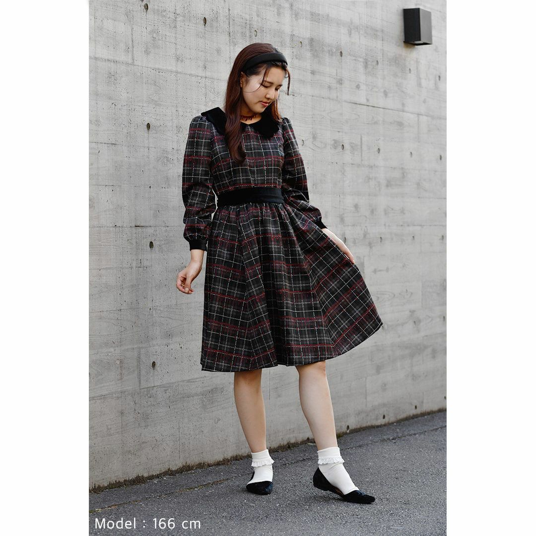 Poppy/パフスリーブドレス (グレー) | Q-pot. ONLINE SHOP 