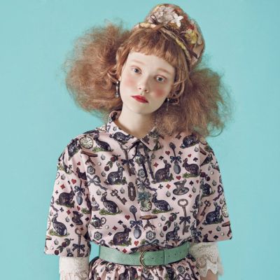 Q-pot. ワンダーランド ドレスシャツ