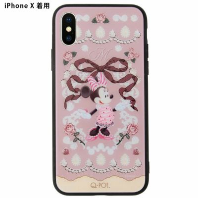 【残り1点】ミニー/ヴィンテージケーキ ハードガラススマホケース　- iPhoneX/Xs【ディズニー アクセサリー】