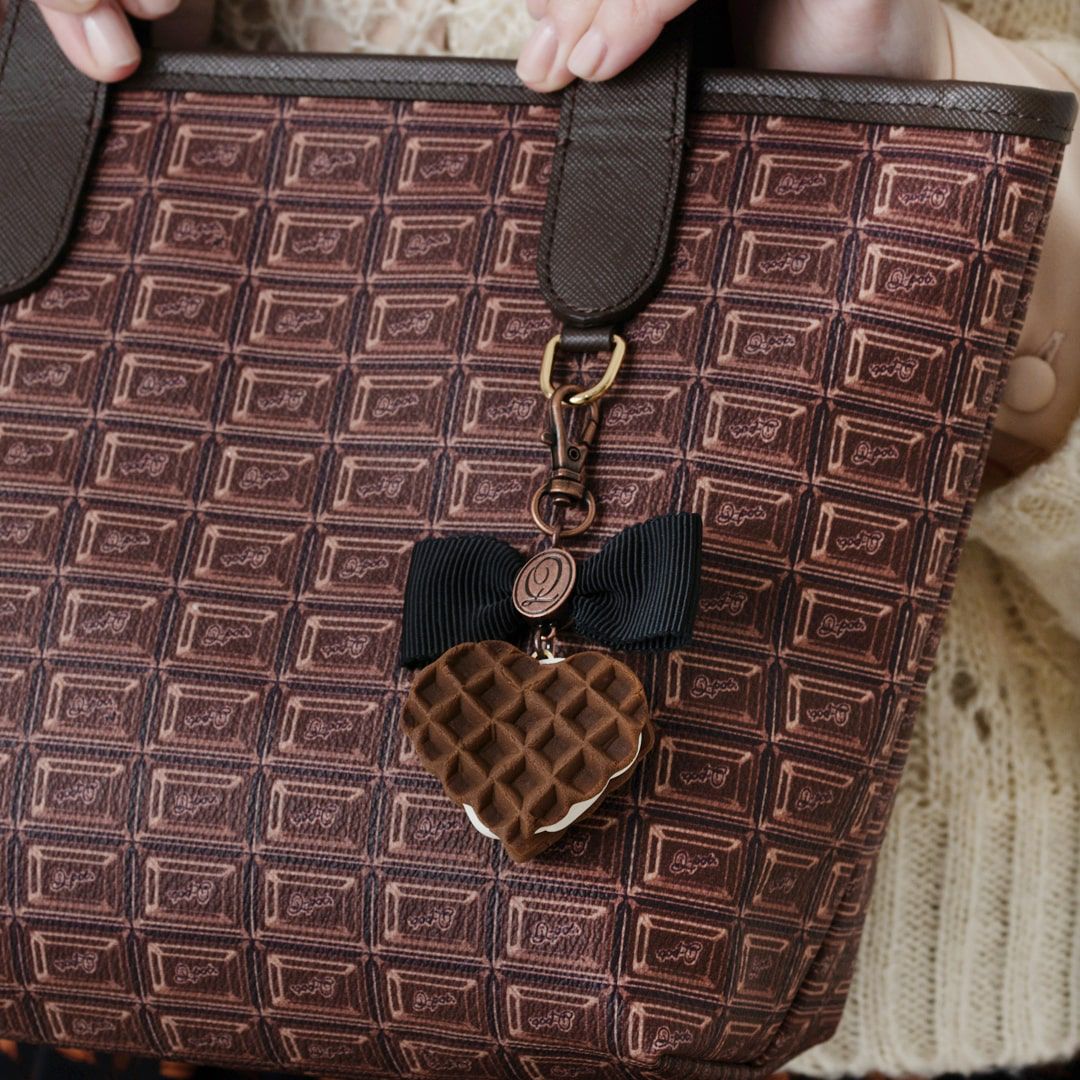 チョコレートワッフル バッグチャーム