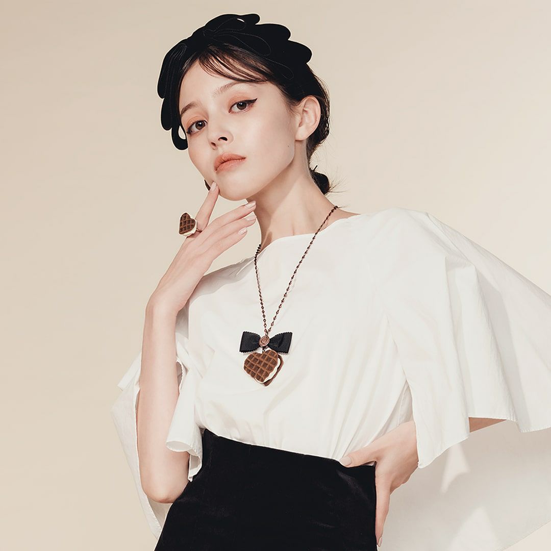 チョコレートワッフル ネックレス