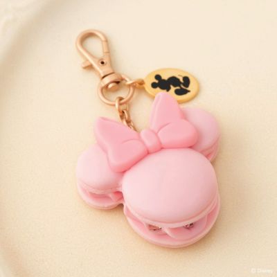 【残り１点】ミニーマウス/ストロベリーミルク マカロン バッグチャーム【ディズニー アクセサリー】