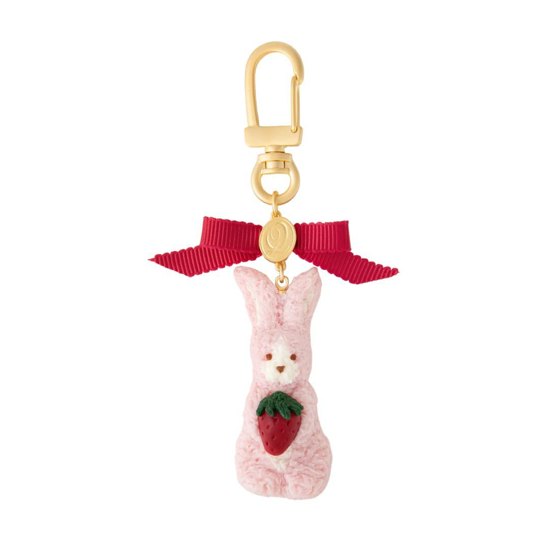 ストロベリーミルクなうさぎ クッキー キーホルダー | Q-pot. ONLINE SHOP