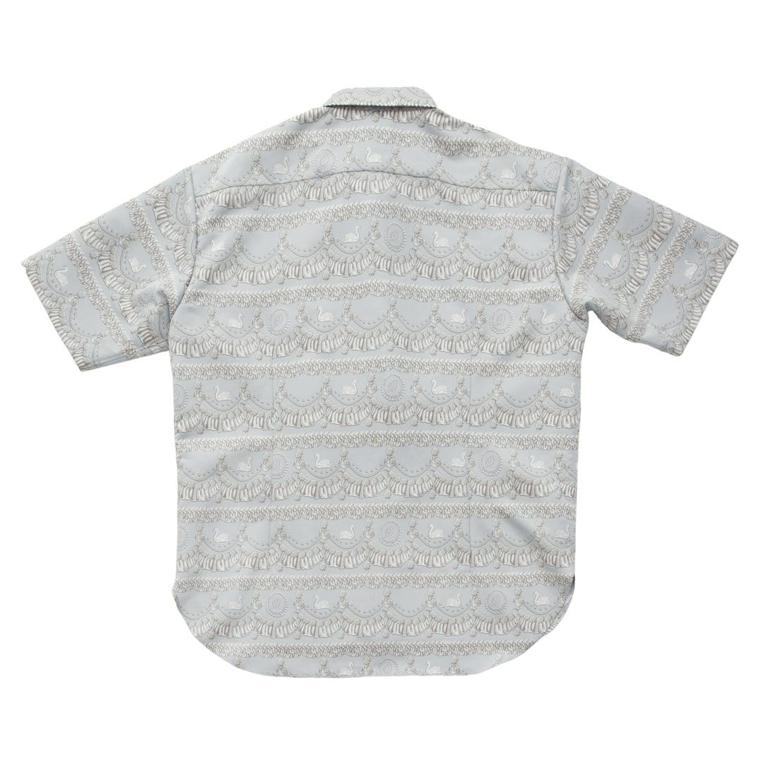 バレエコア スワン ブルー シャツ