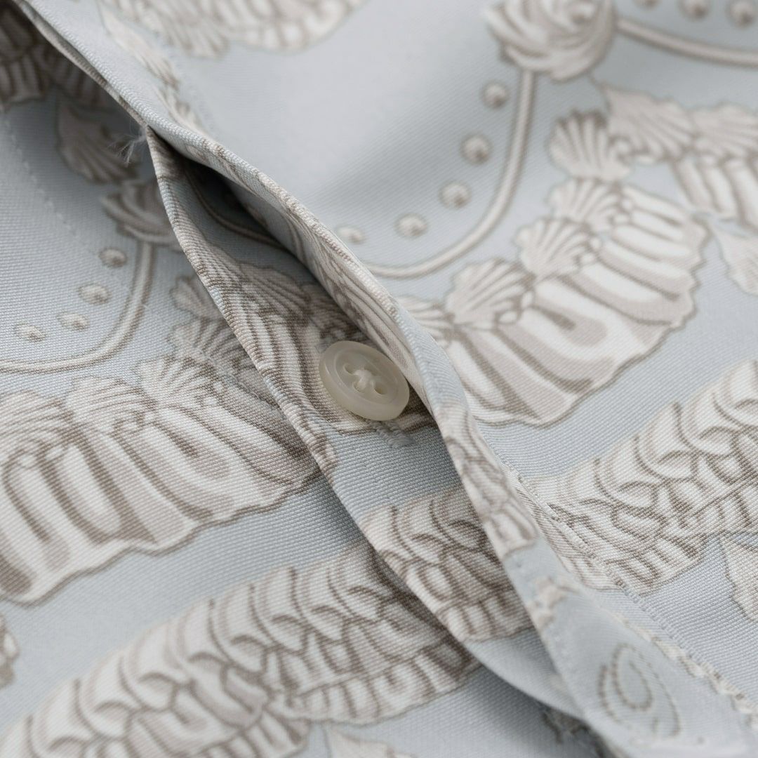 バレエコア スワン ブルー シャツ