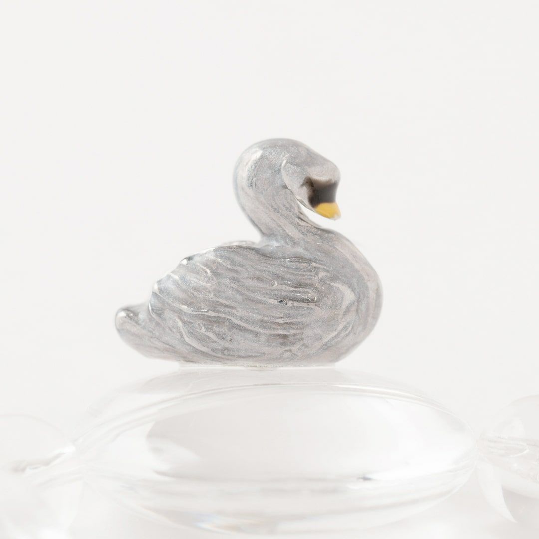 バレエコア スワン クリア ブレスレット