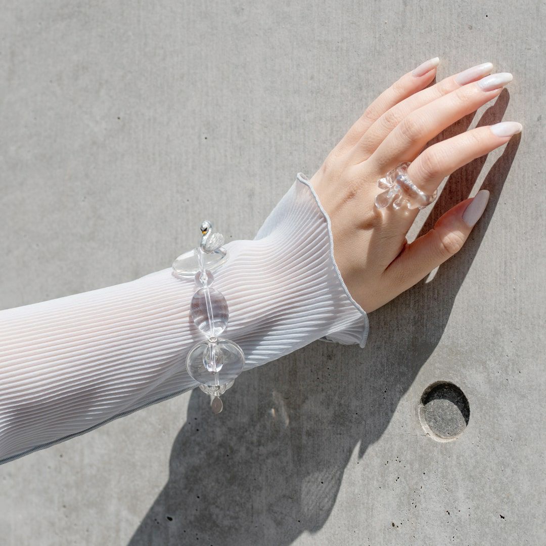 バレエコア スワン クリア ブレスレット